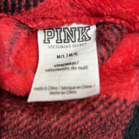 Victorias Secret PINK Buffalo Plaid Robe - Picture 3 of 3
